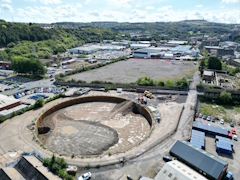 huddersfield gas works from air