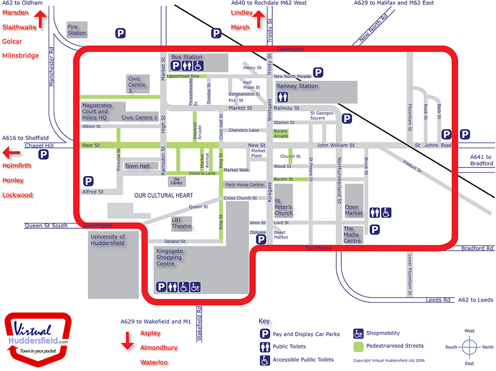 click on a street to go there