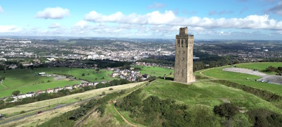 Castle Hill from Drone - Virtual Huddersfield